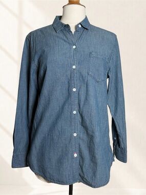 Tommy Bahama 25 Years Paradise Embroidered Chambray Shirt M